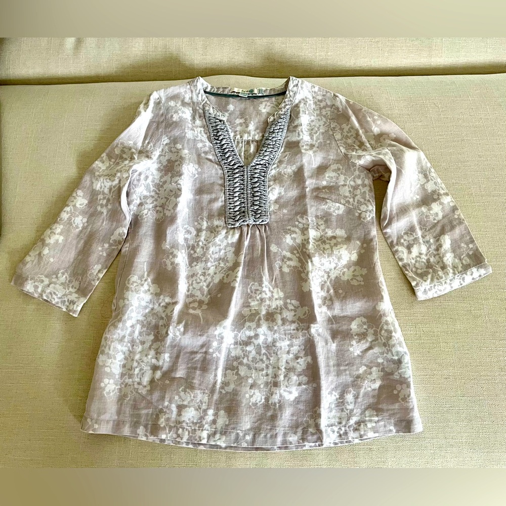 Boden top, 100% linen, size 6